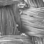 Антифрикционная ткань «Даклен-1» под микроскопом